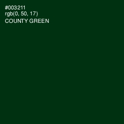 #003211 - County Green Color Image